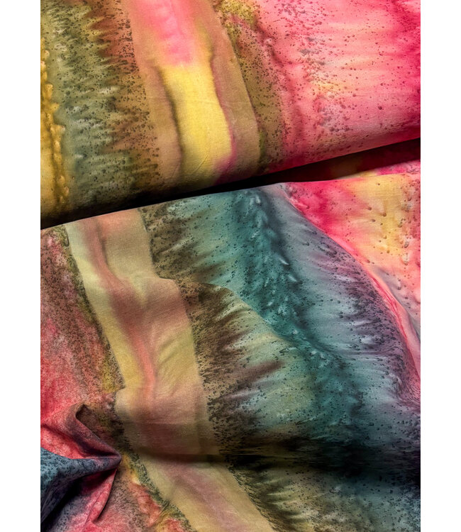 Shanti - multicolor - prachtige batik katoen