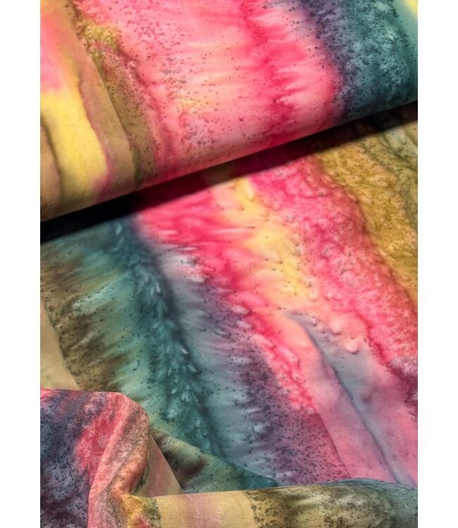 Shanti - multicolor - prachtige batik katoen
