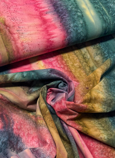 Shanti - multicolor - prachtige batik katoen