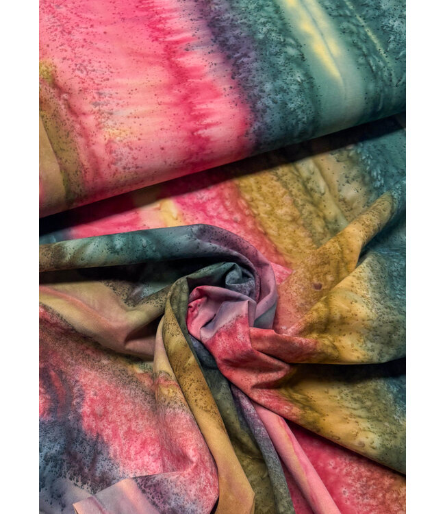 Shanti - multicolor - prachtige batik katoen