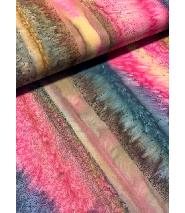 Shanti - multicolor - prachtige batik katoen