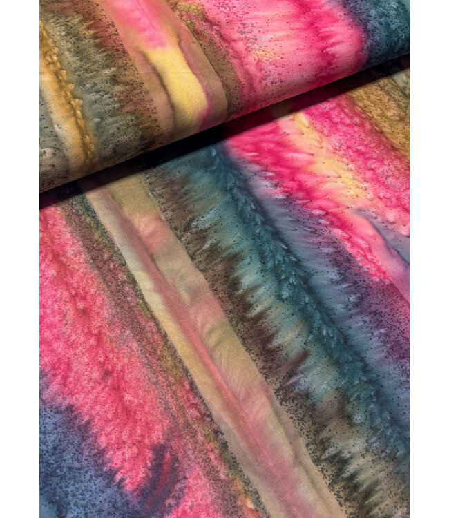 Shanti - multicolor - prachtige batik katoen