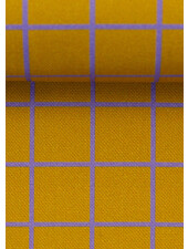 Madeline ochre purple happy story - canvas