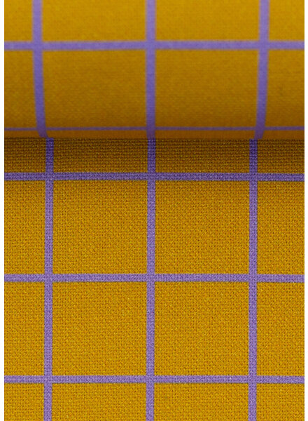 Madeline ochre purple happy story - canvas