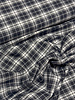 Swafing black light grey - checks - flannel cotton