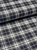 Swafing black light grey - checks - flannel cotton