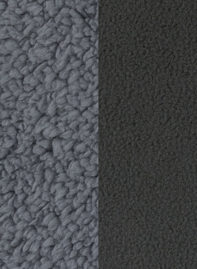 Swafing grey - teddy fleece with microfleece inside - very soft