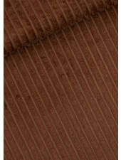 See You at Six Rustiekbruin Brede Rib - corduroy