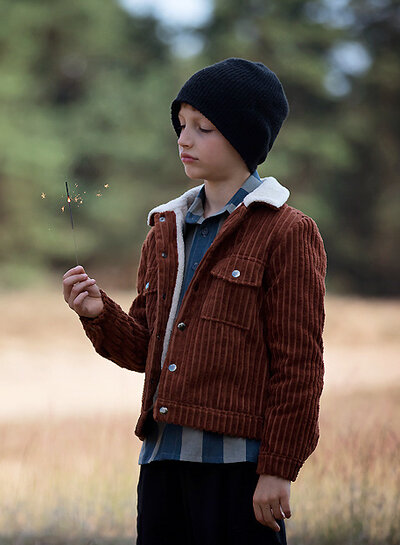 See You at Six Rustiekbruin Brede Rib - corduroy