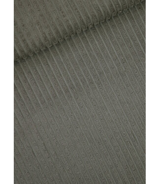 See You at Six Rokerig olijfgroen Brede Rib - corduroy