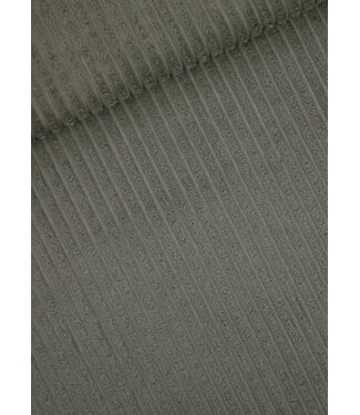 See You at Six Smoky Olive Green Wide Rib - Corduroy