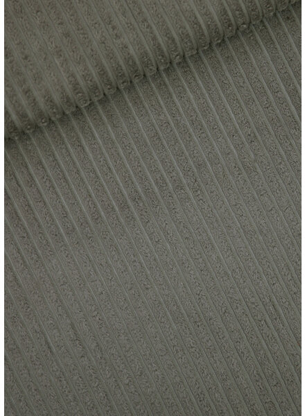 See You at Six Rokerig olijfgroen Brede Rib - corduroy