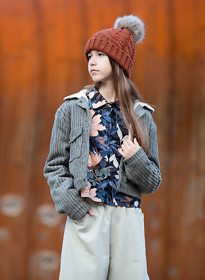 See You at Six Rokerig olijfgroen Brede Rib - corduroy