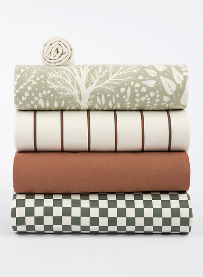 See You at Six roodbruin - LINNEN VISCOSE BLEND