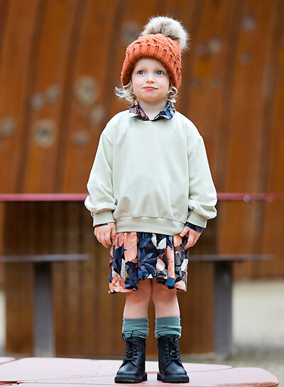 See You at Six Agate Grey Green - Plain French Terry