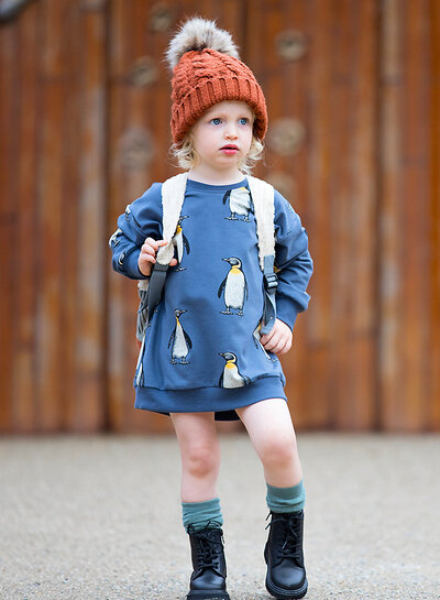 See You at Six diver blue - ribbing fabric