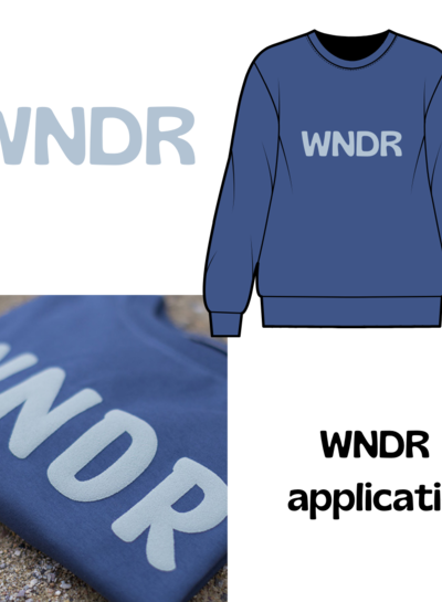 Custom Made WNDR - iron-on application SYAS