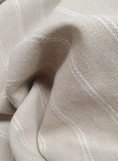 Madeline linen natural with gold - blend