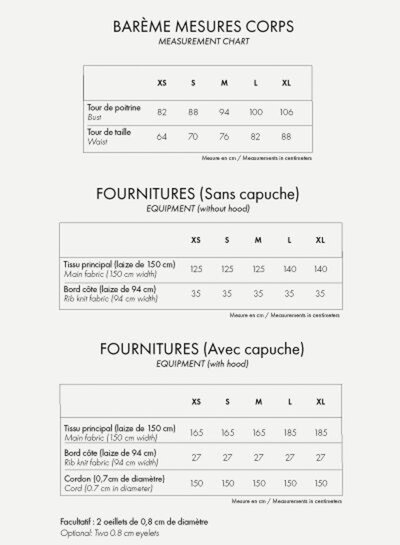 Atelier Brunette LE HOODIE  naaipatroon - Atelier Brunette