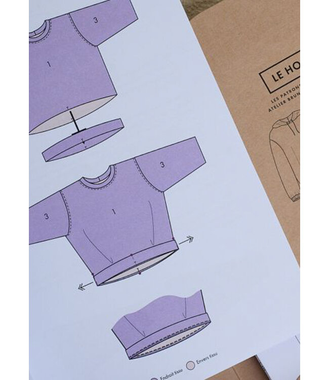 Atelier Brunette LE HOODIE  naaipatroon - Atelier Brunette