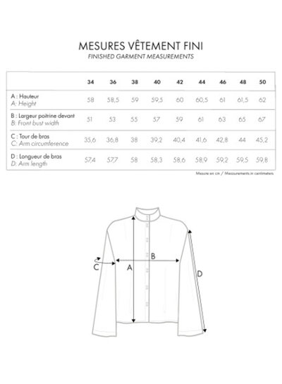 Atelier Brunette LA CHEMISE AMIRALE  naaipatroon - Atelier Brunette