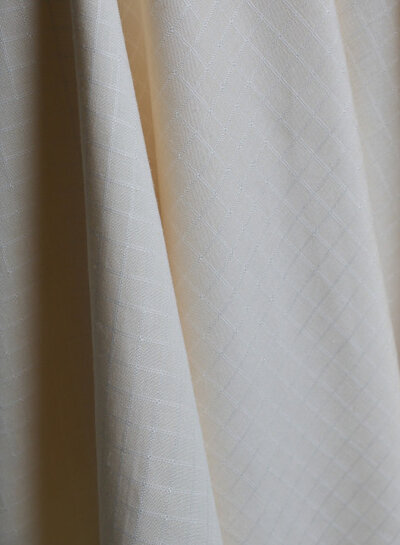 Atelier Brunette Little Tile Off White - viscose linen blend