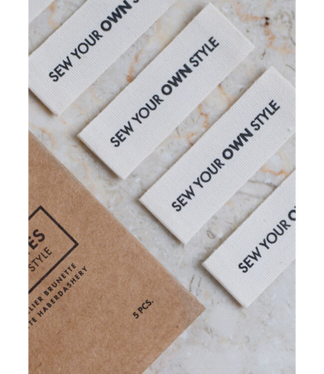 Atelier Brunette SEW YOUR OWN STYLE - kledinglabel 5 stuks
