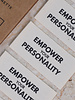 Atelier Brunette EMPOWER YOUR PERSONNALITY - kledinglabel 5 stuks