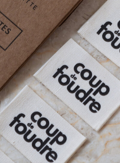 Atelier Brunette coup de foudre - kledinglabel 5 stuks