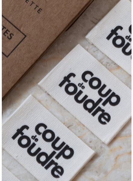 Atelier Brunette coup de foudre - kledinglabel 5 stuks