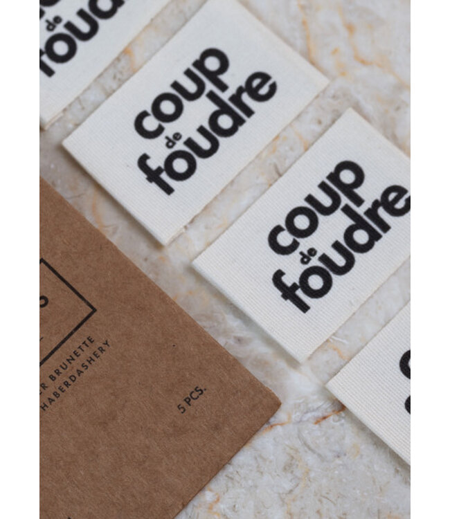 Atelier Brunette coup de foudre - kledinglabel 5 stuks