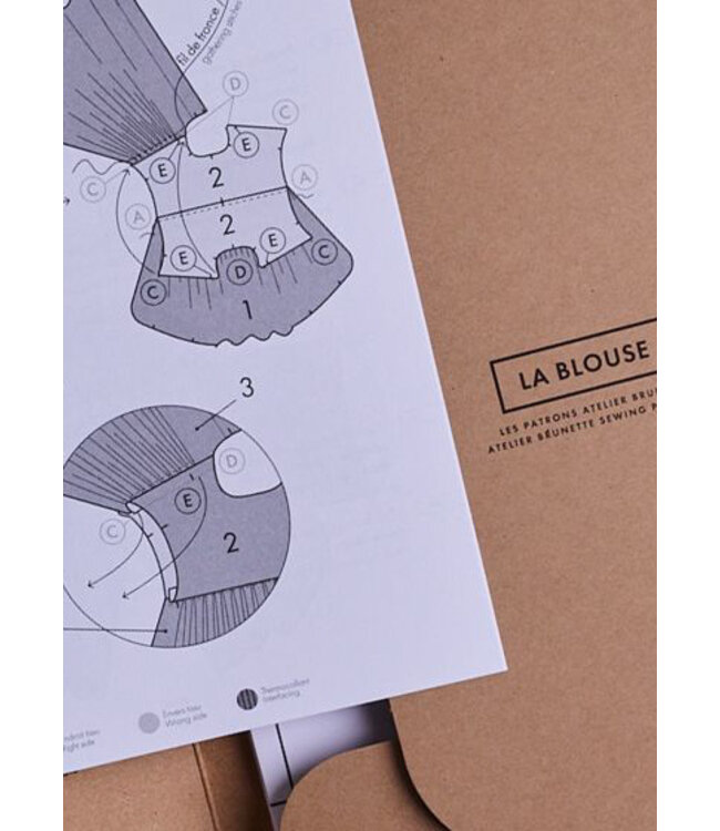 Atelier Brunette LA BLOUSE naaipatroon - Atelier Brunette