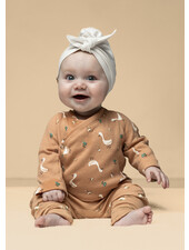 Qjutie the qjutest ganzen - wafeltricot - dusty zalmkleurig