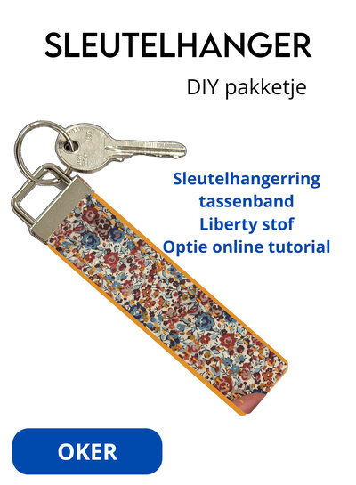 Madeline Liberty DIY sleutelhanger pakket - oker