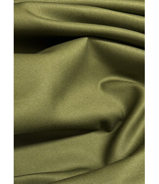Madeline khaki cotton gabardine - tight and sturdy woven - trench coat fabric (not waterproof)