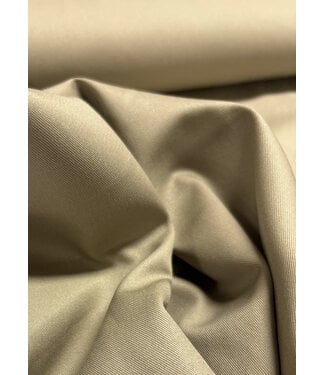 Madeline sand-colored cotton gabardine - tight and sturdy woven - trench coat fabric (not waterproof)