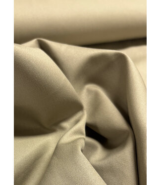 Madeline zandkleurige katoen gabardine - vast en stevig geweven - trenchcoat stof (niet waterproof)