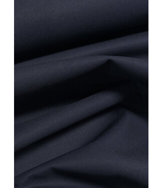 Madeline marineblauw katoen gabardine - vast en stevig geweven - trenchcoat stof (niet waterproof)