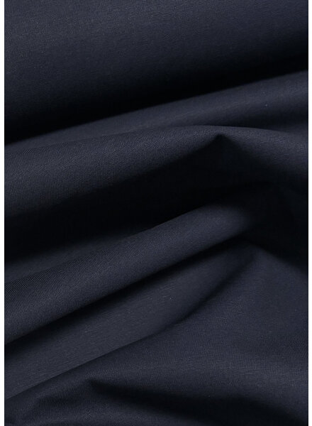 Madeline navy blue cotton gabardine - tight and sturdy woven - trench coat fabric (not waterproof)