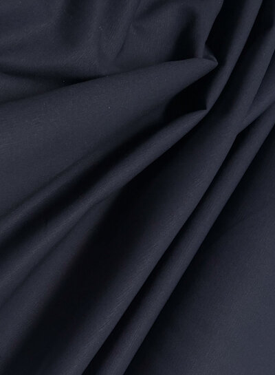 Madeline marineblauw katoen gabardine - vast en stevig geweven - trenchcoat stof (niet waterproof)