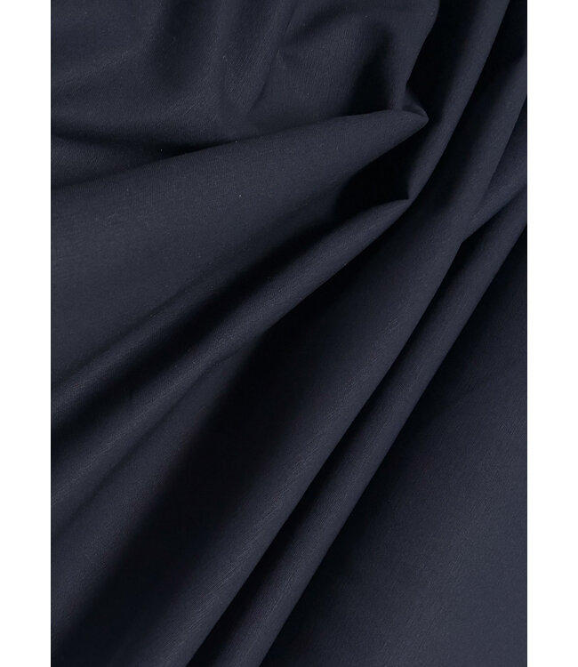 marineblauw katoen gabardine - vast en stevig geweven - trenchcoat stof (niet waterproof)