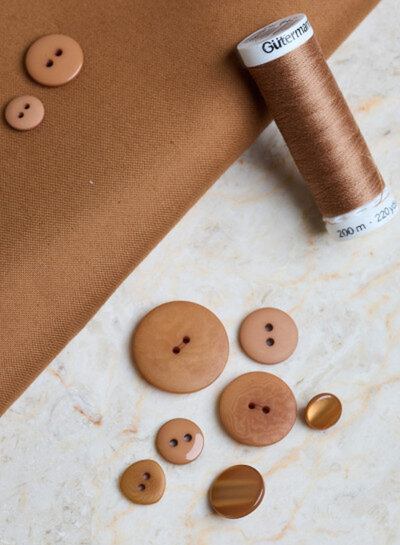 Atelier Brunette Pecan Pie - water-repellent cotton - trench coat fabric