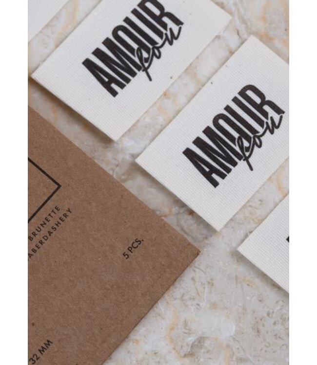 Atelier Brunette kledinglabel 5 stuks - Amour Fou