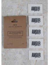 Atelier Brunette kledinglabel 5 stuks - Amour Fou