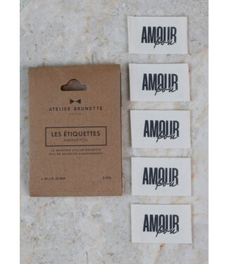 Atelier Brunette clothing label 5 pieces - Amour Fou