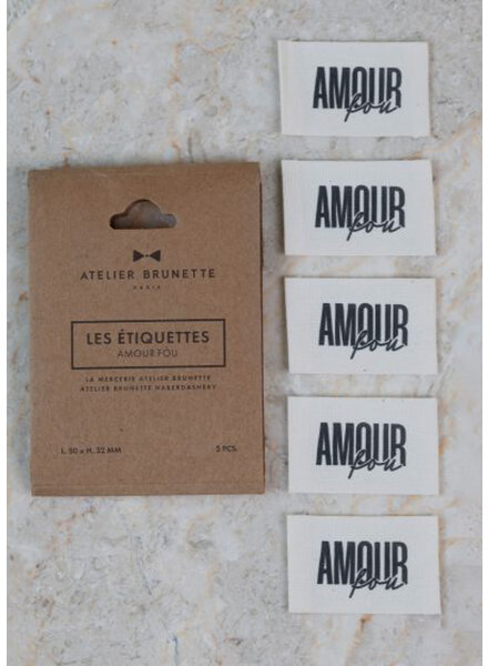Atelier Brunette clothing label 5 pieces - Amour Fou