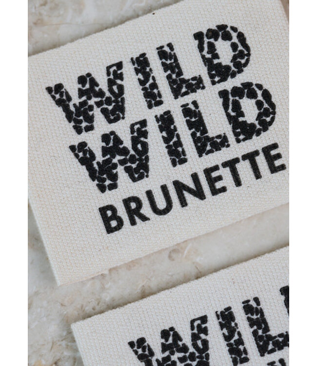 Atelier Brunette kledinglabel 5 stuks - Wild Wild Brunette