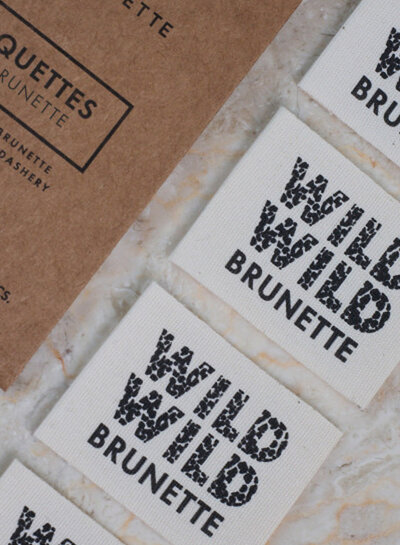 Atelier Brunette clothing label 5 pieces - Wild Wild Brunette