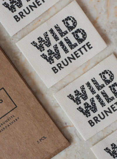 Atelier Brunette kledinglabel 5 stuks - Wild Wild Brunette