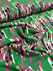 Madeline color your life - groen en fuchsia - viscose met geweven structuur